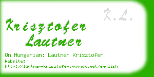 krisztofer lautner business card